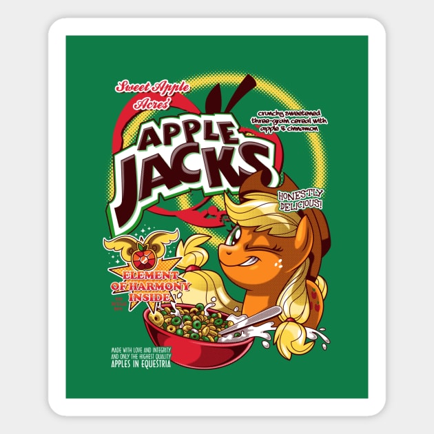 Apple Jacks - Honestly Delicious! Magnet by GillesBone